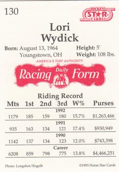 1993 Jockey Star #130 Lori Wydick Back